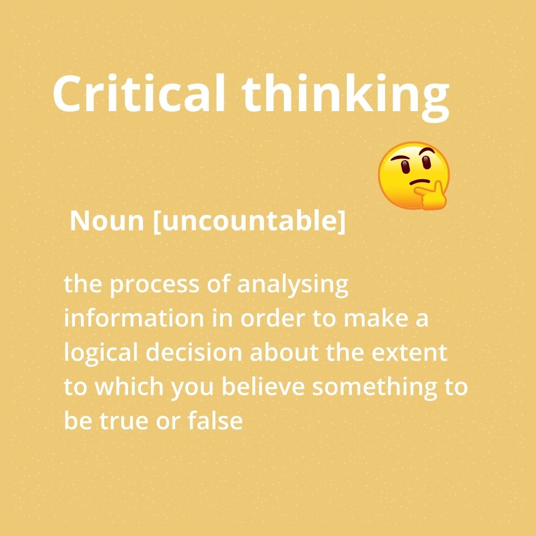 Definisi berpikir kritis - Critical thinking definition