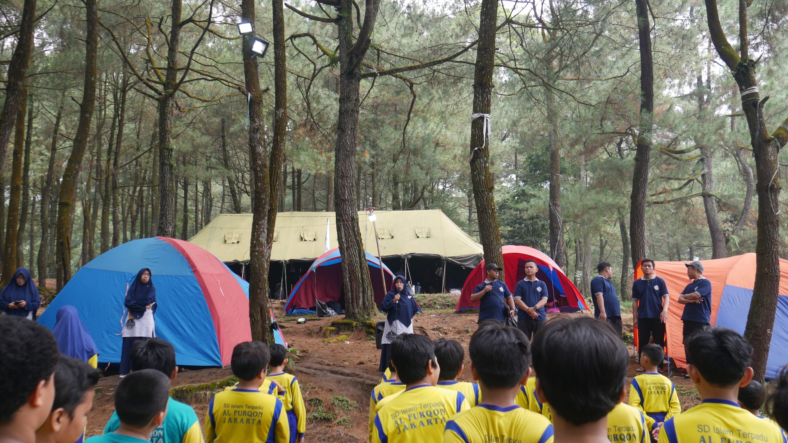 Sambutan Ibu Andriani pada pembukaan studycamp tahun 2023